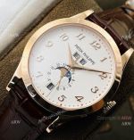 PFF Patek Philippe 5396 Annual Calendar Moonphase Watch Rose Gold Arabic